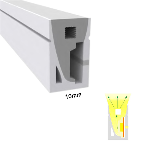 Silicone LED Strip Diffuser Flex Neon Tube Light 120° Side Emitting 12*20mm
